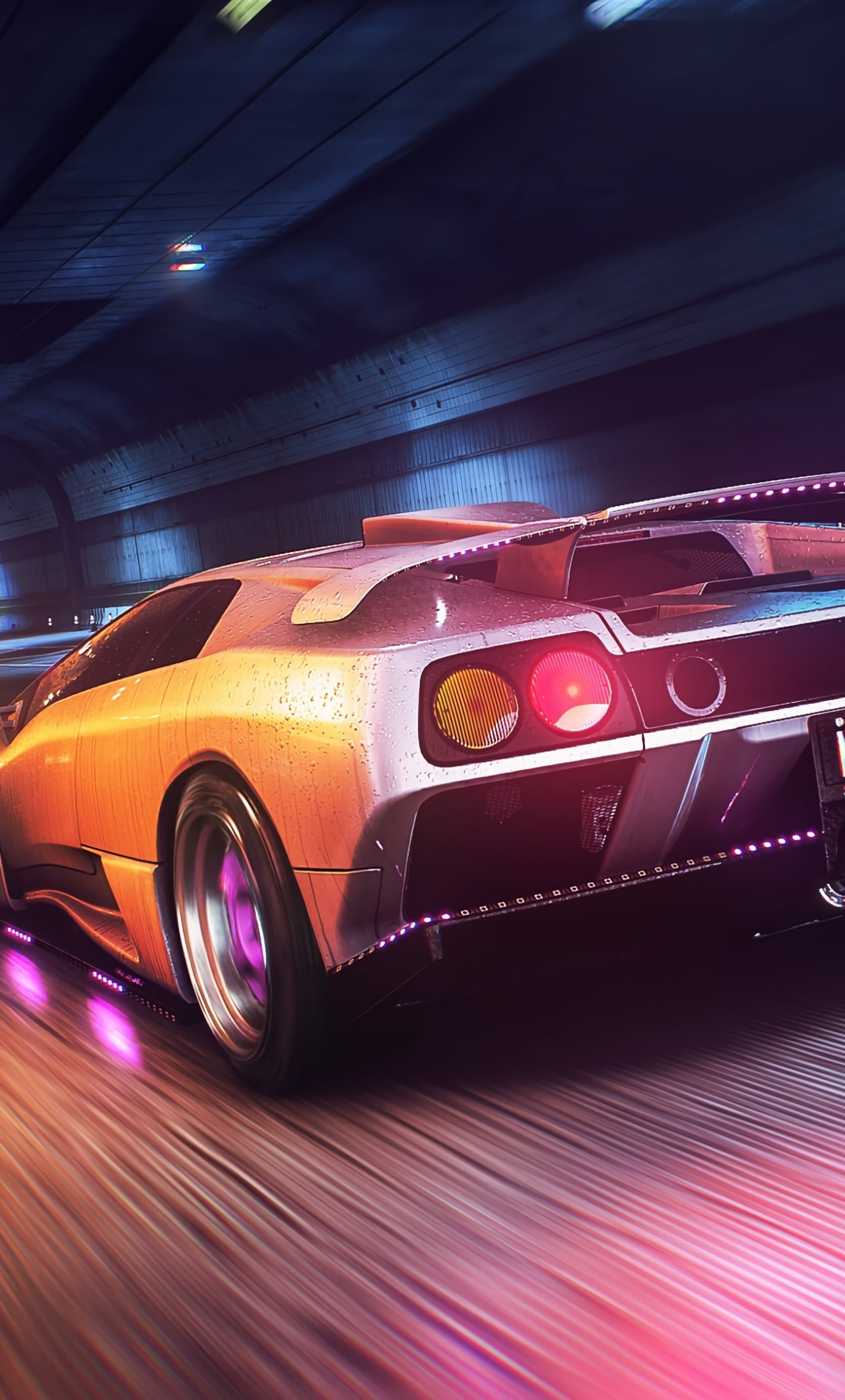 Download wallpaper 1280x2120 race, sportcar, video game, neon drive, iphone  6 plus, 1280x2120 hd background, 22715