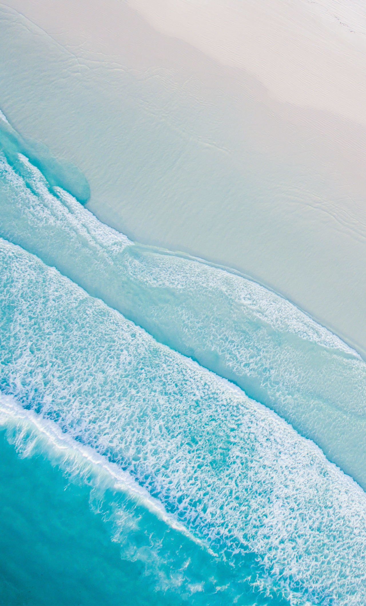 Download wallpaper 1280x2120 beach, aerial view, soft, stock, iphone 6