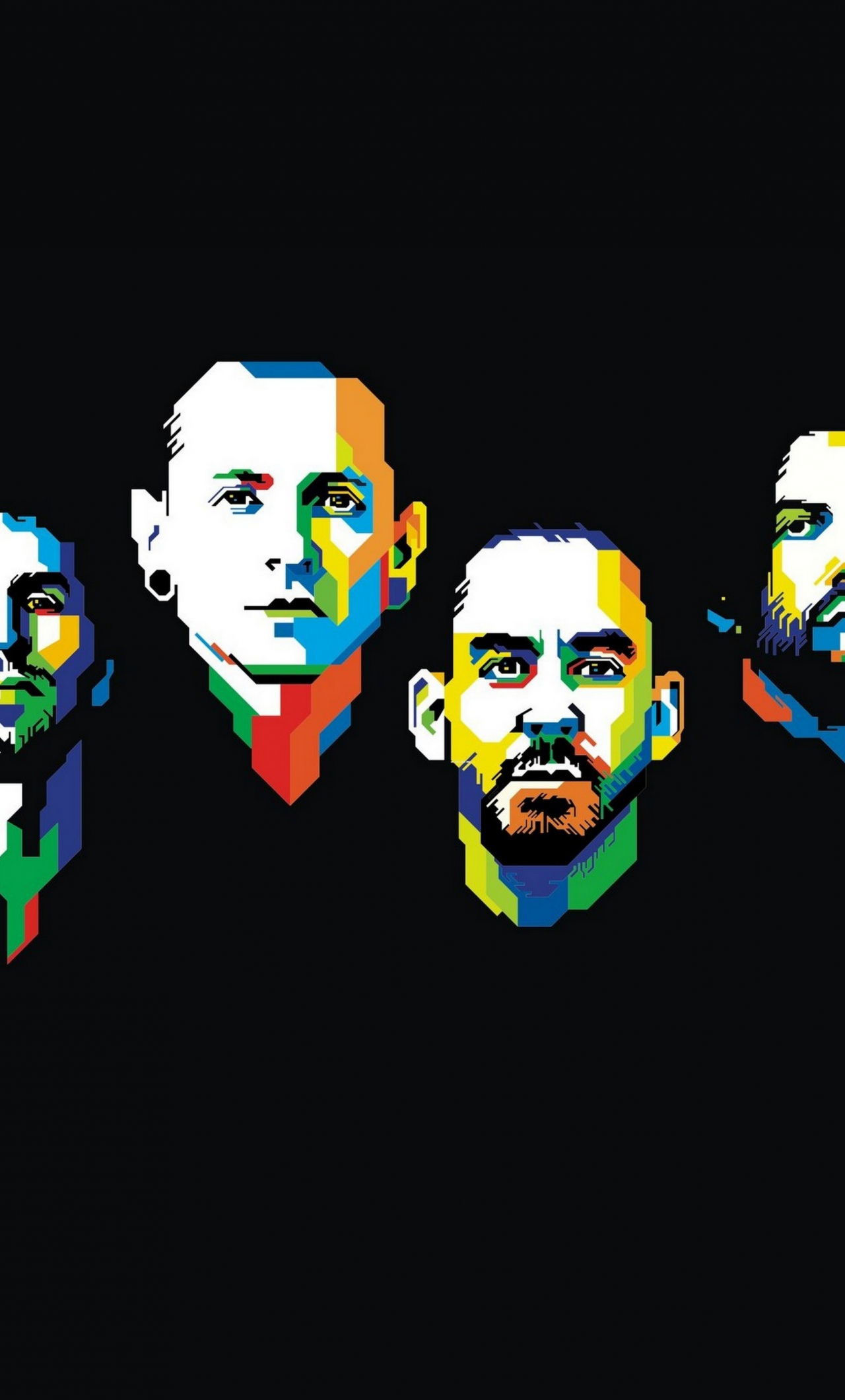 Download 1280x2120 Wallpaper Linkin Park American Rock Band