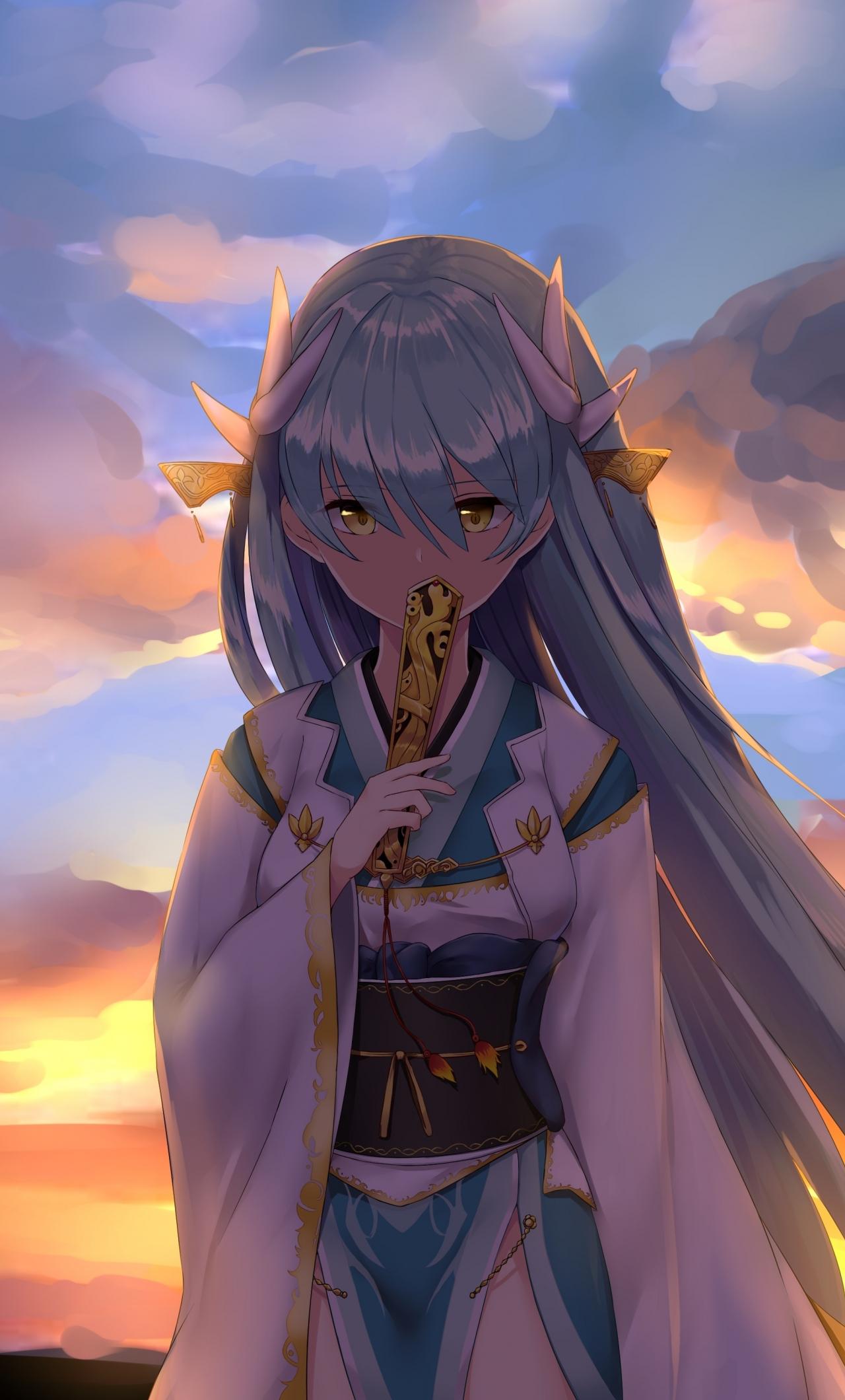 Download Wallpaper 1280x21 Cute Kiyohime Fate Grand Order Anime Girl Iphone 6 Plus 1280x21 Hd Background