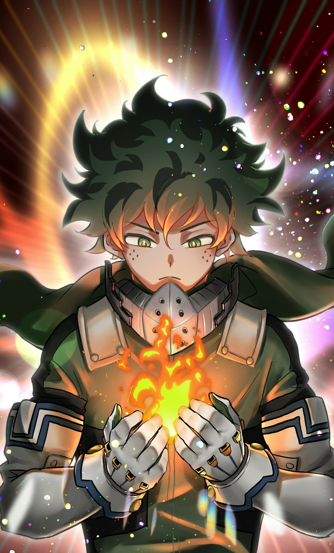 Download wallpaper 1280x2120 my hero academia, anime, art, iphone 6 ...