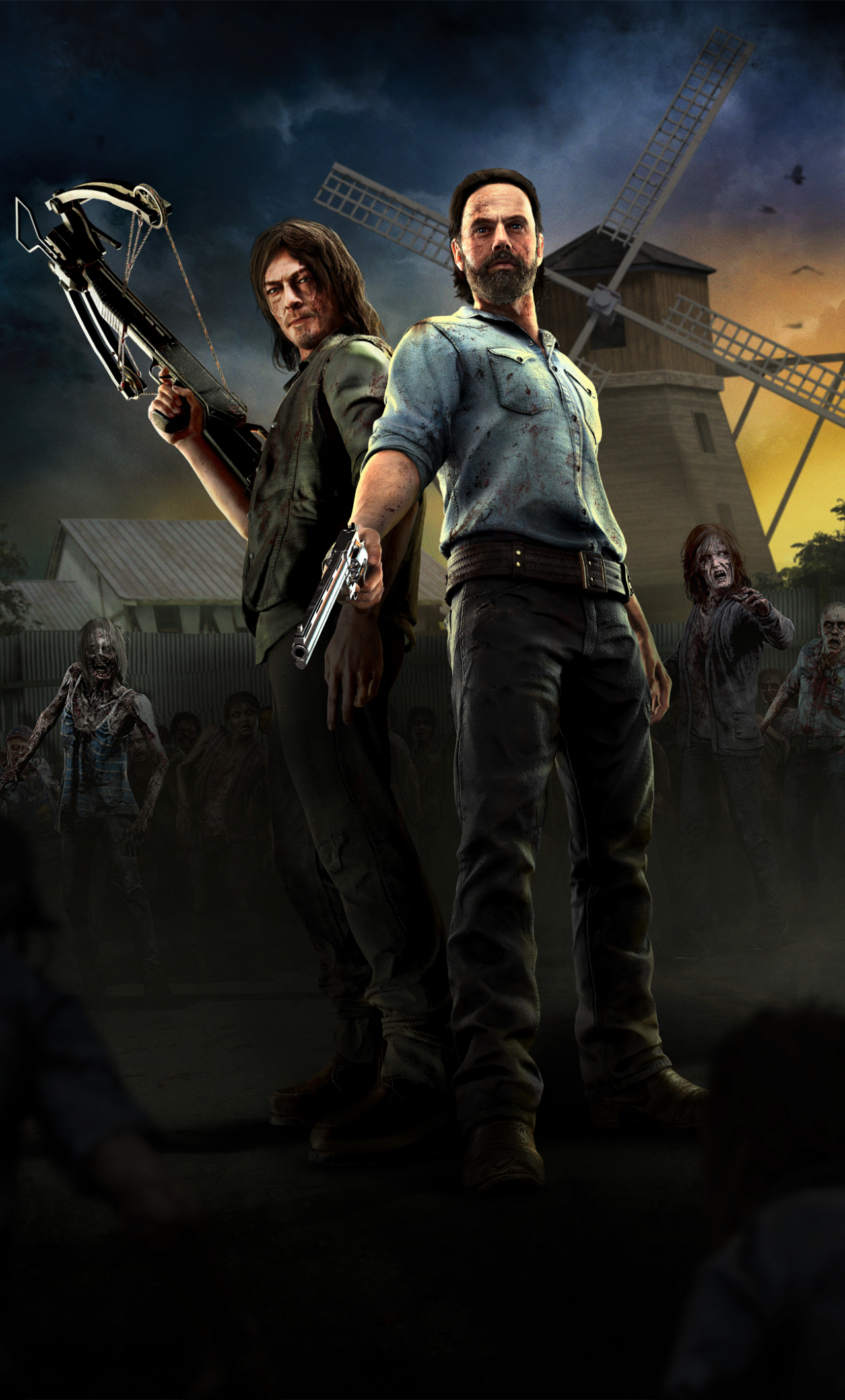 Download The Walking Dead Onslaught Lead Character Game 1280x21 Wallpaper Iphone 6 Plus 1280x21 Hd Image Background