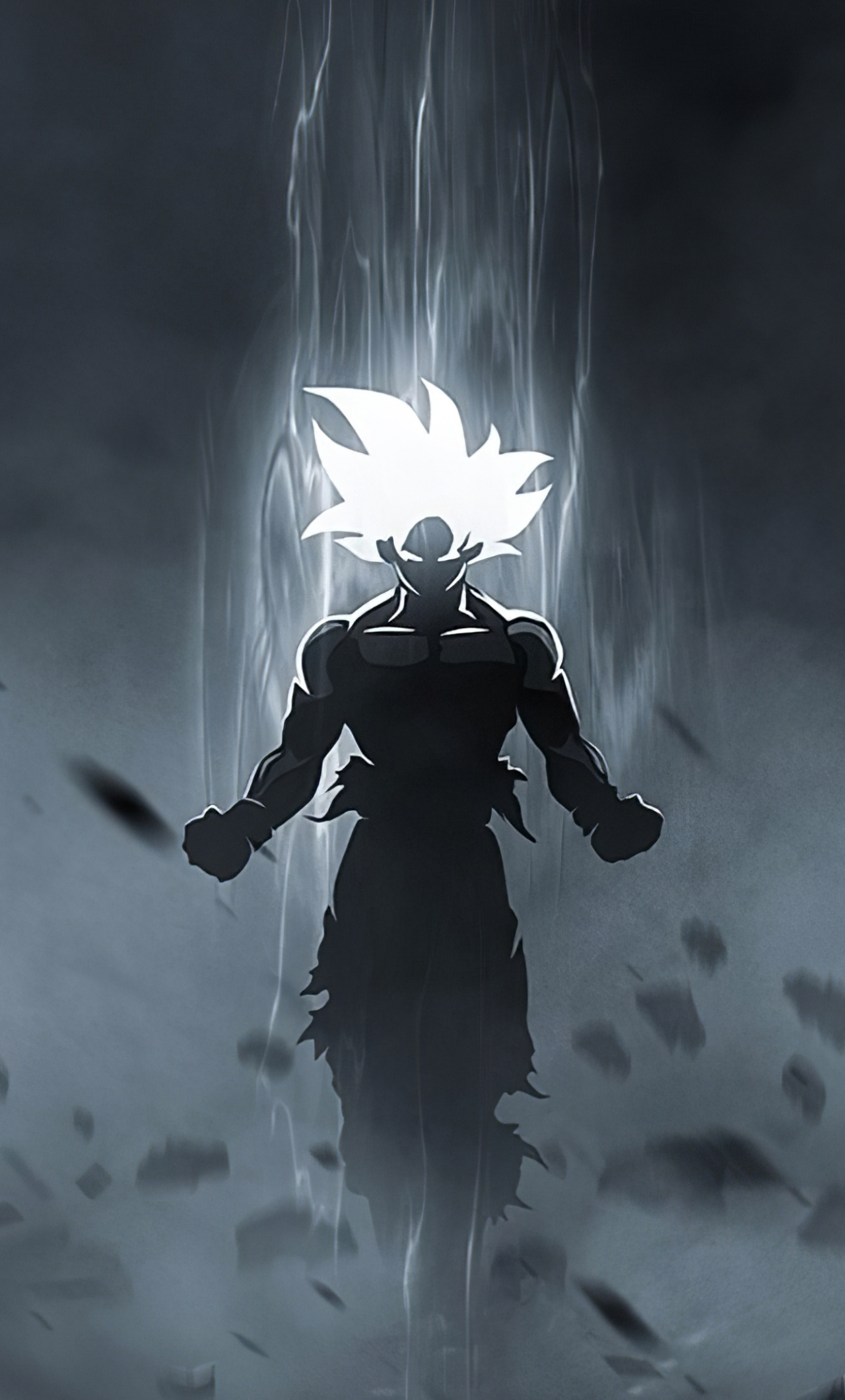 Download wallpaper 1280x2120 goku, anime art, glowing eyes and hair, iphone  6 plus, 1280x2120 hd background, 24511