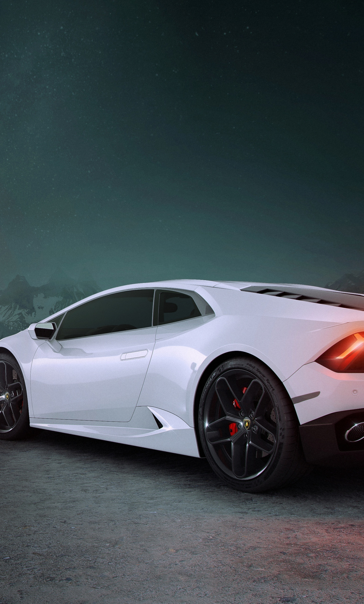 White lamborghini huracan Wallpapers Download