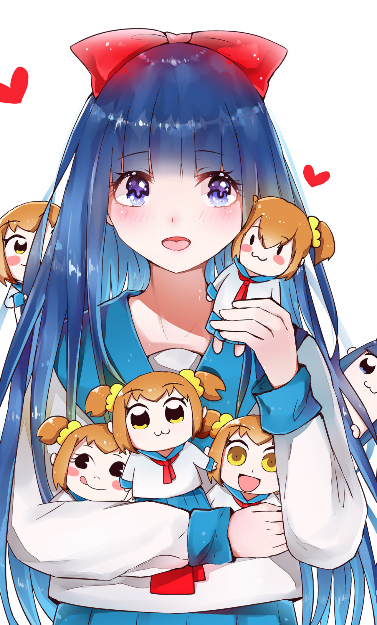 Cute Anime Girl Pipimi Pop Team Epic 4K Wallpaper iPhone HD Phone