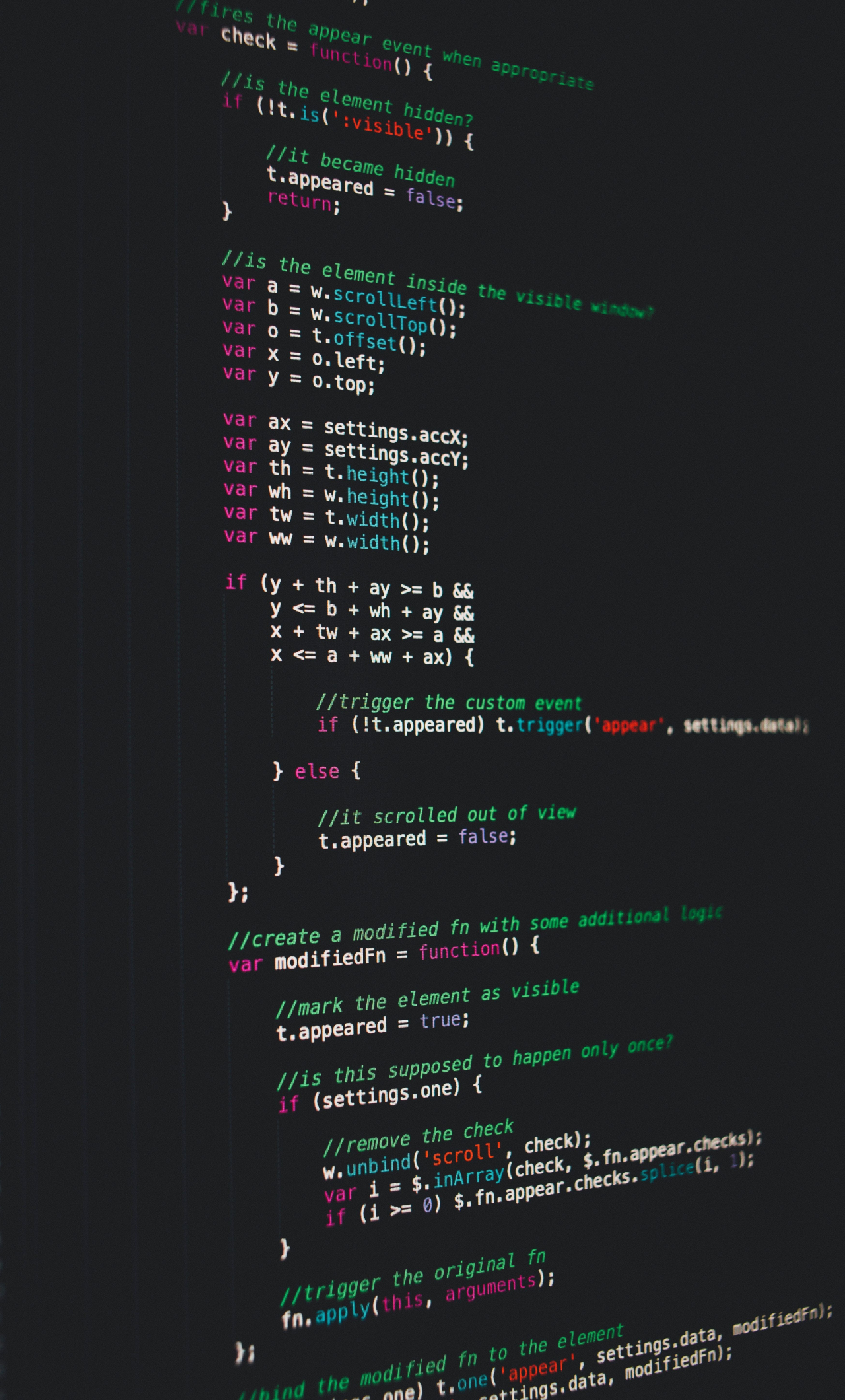 Computer screen, code, program, 1280x2120 wallpaper