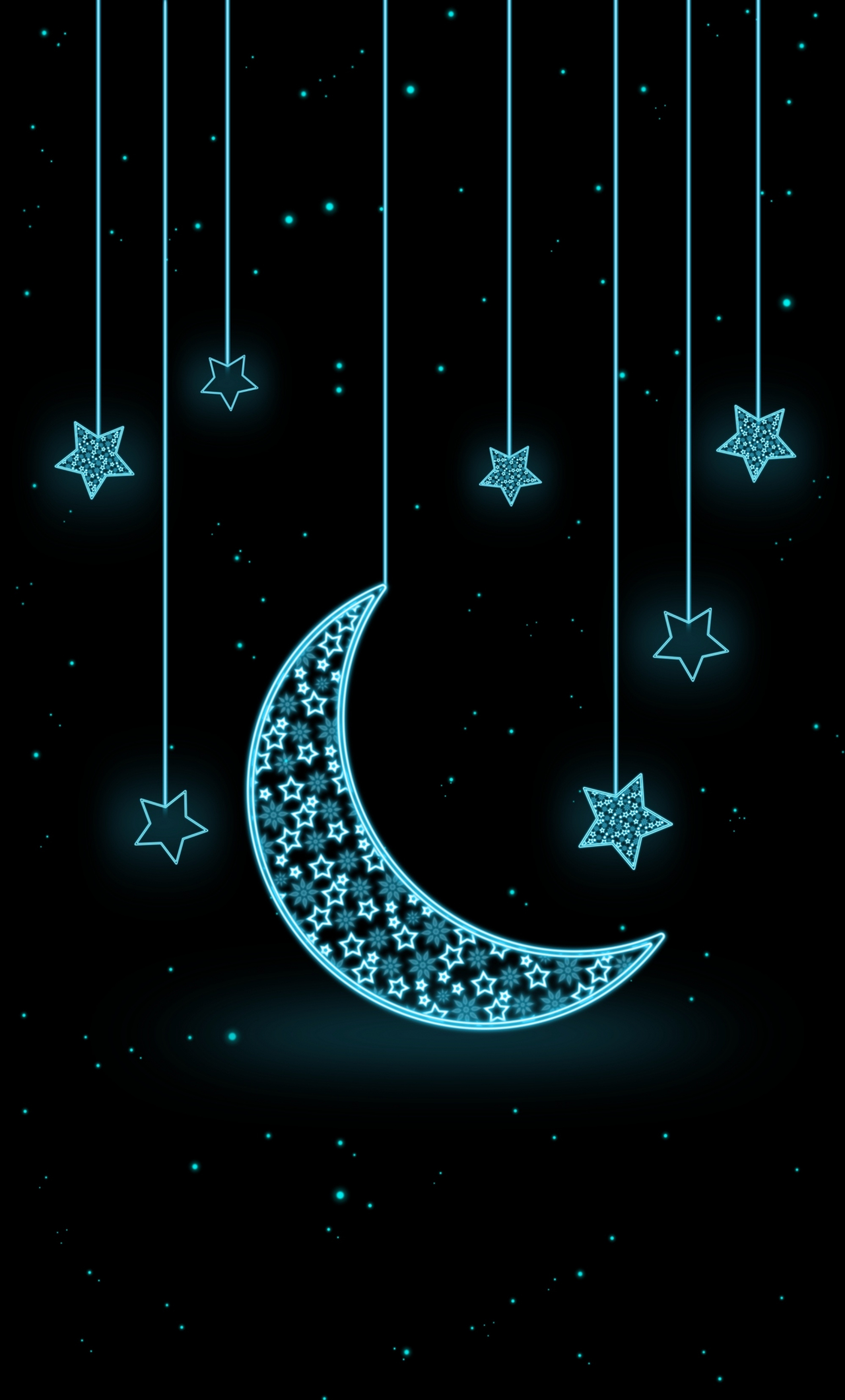 moon and stars iphone wallpaper