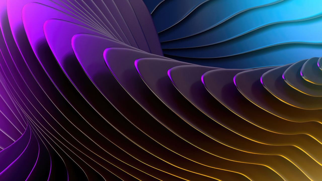 Layers like patterns, abstract, 1280x720 wallpaper