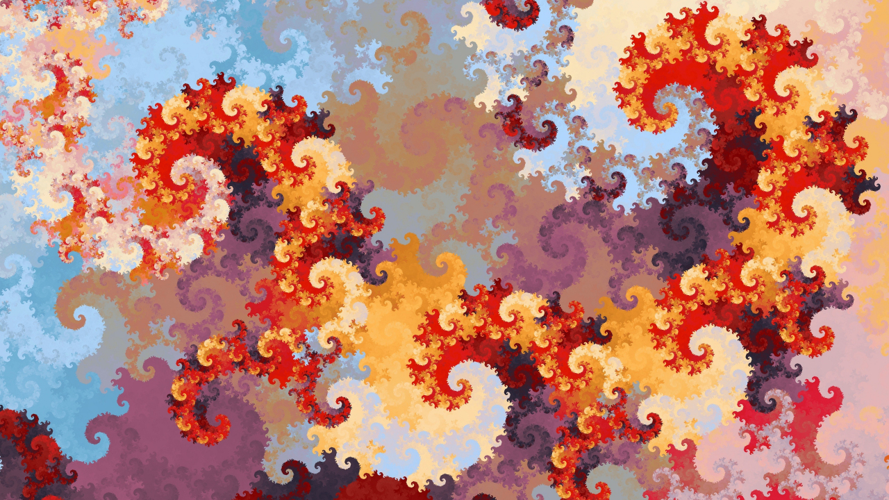 Swirl, abstract, fractal, pattern, 1280x720 wallpaper