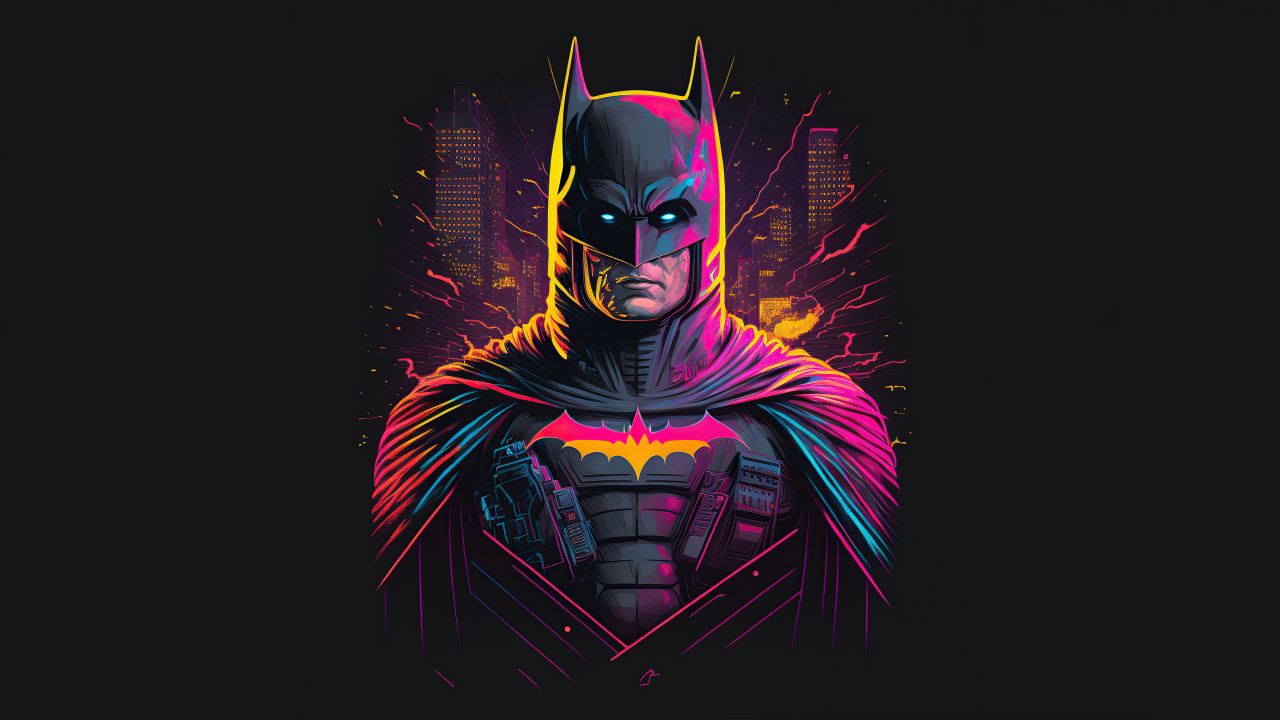 Retrofied batman, superhero, 1280x720 wallpaper
