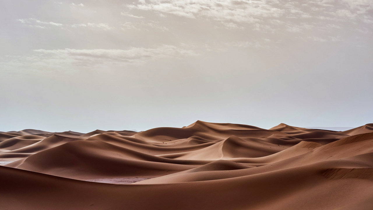 Landscape, desert dunes, nature, 1280x720 wallpaper
