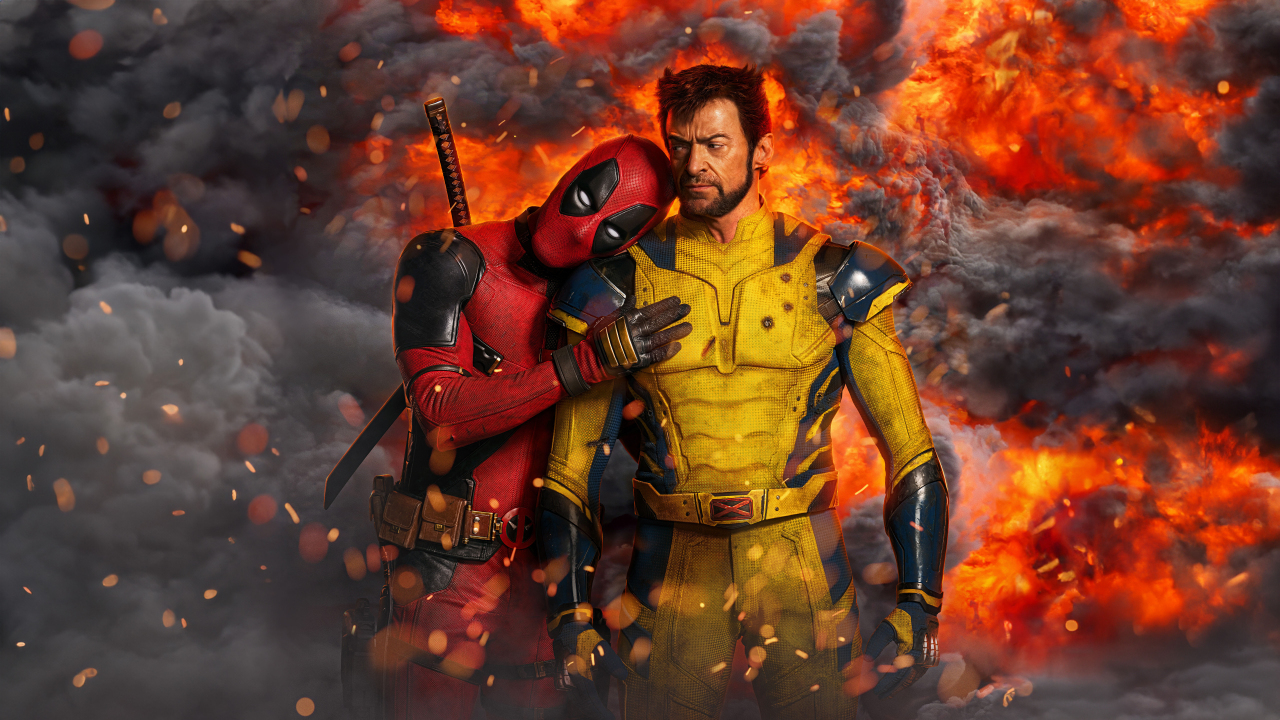 Download wallpaper 1280x720 marvel's movie, deadpool and wolverine, hd, hdv, 720p widescreen wallpaper, 1280x720 hd background, 30779