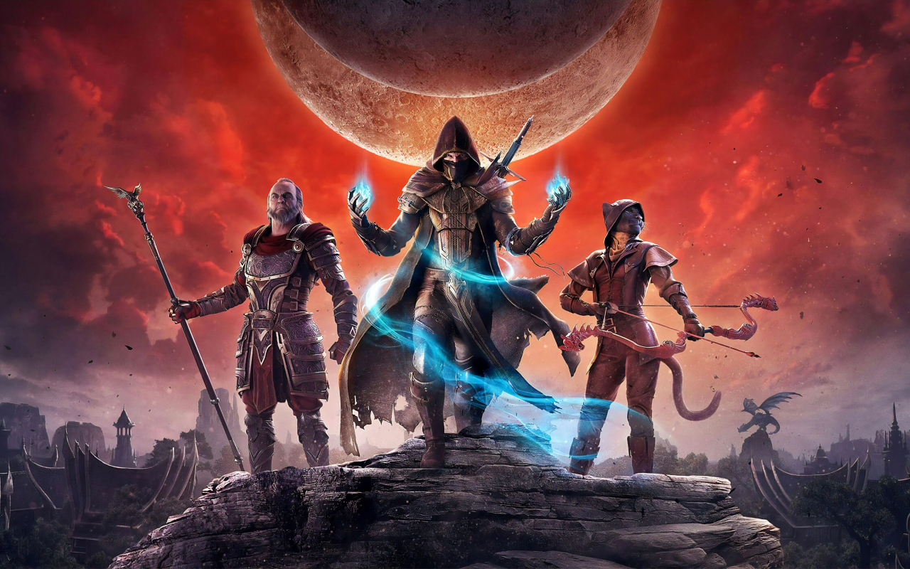 The Elder Scrolls Online, warriors, game, 1280x800 wallpaper