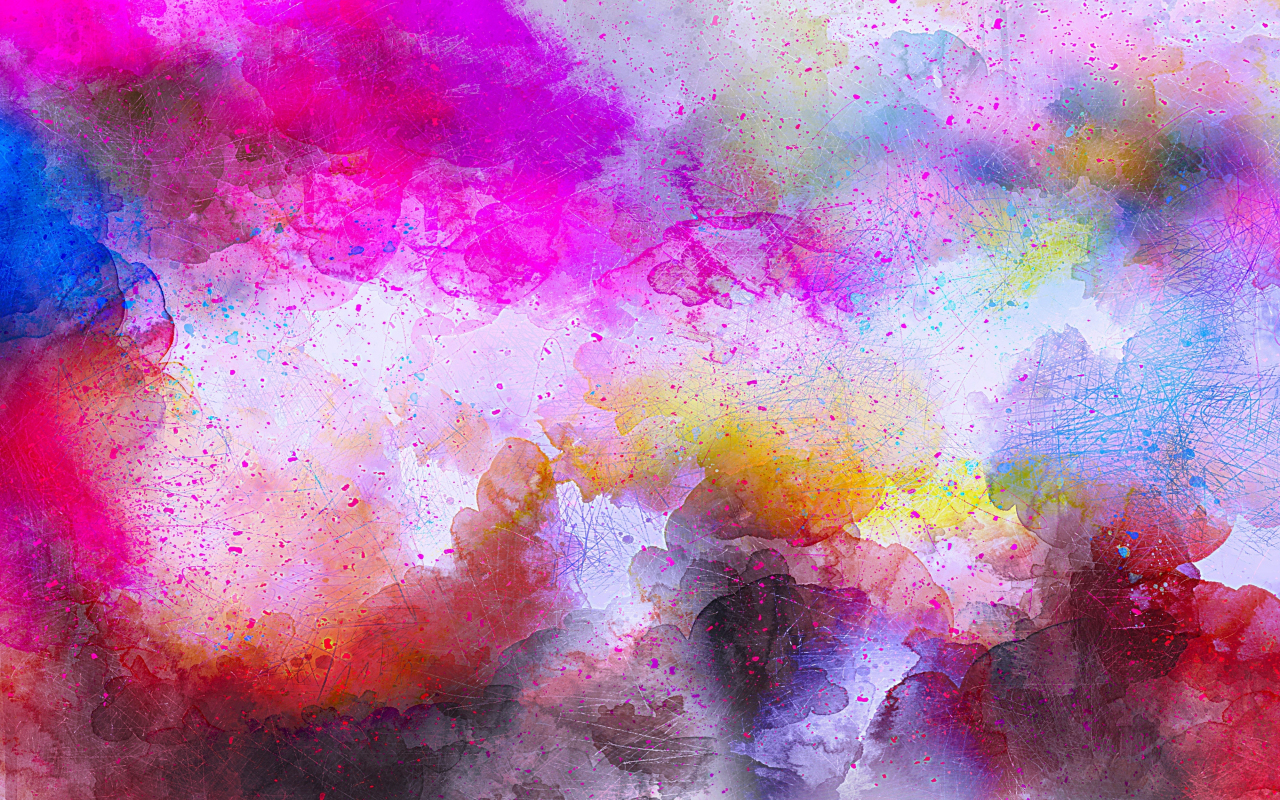 Download 1280x800 Wallpaper Colorful Splashes Design Abstract Images, Photos, Reviews