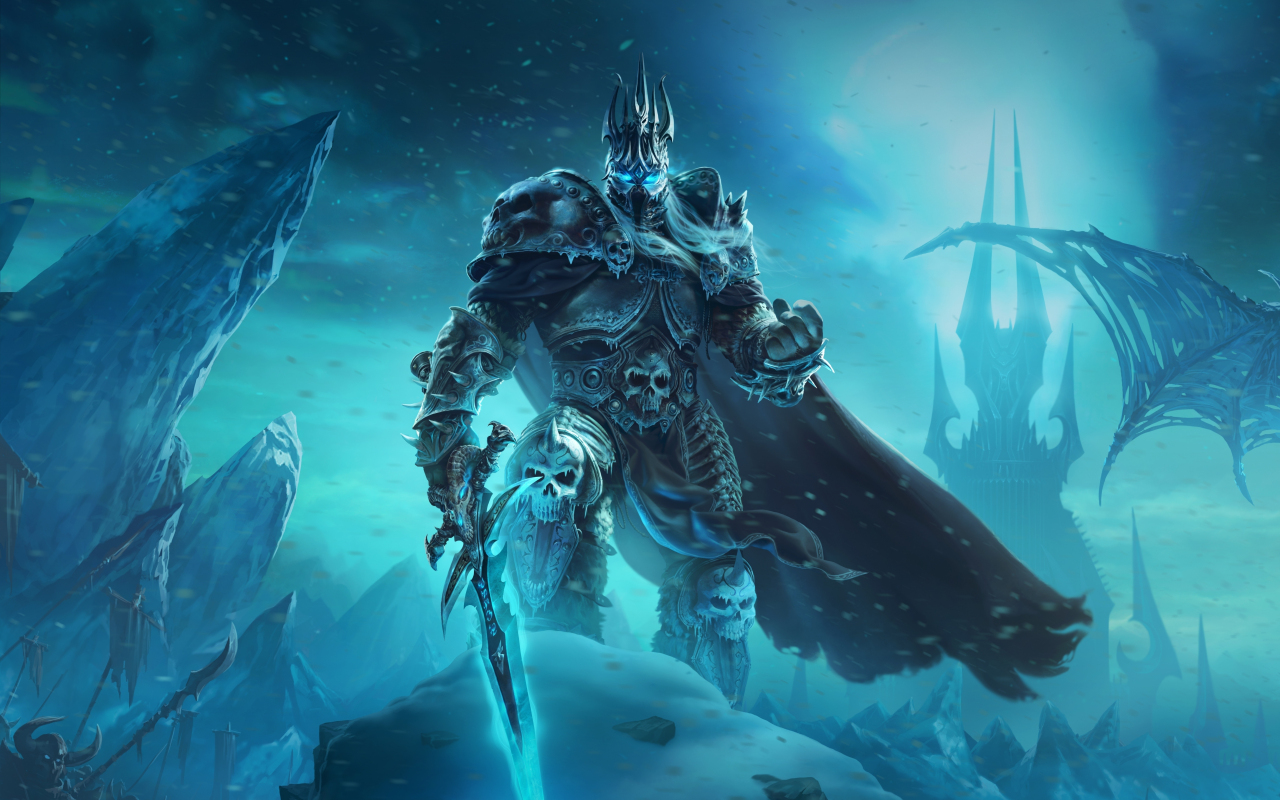 Dark King, World of Warcraft: Wrath of the Lich King, online game, 1280x800 wallpaper
