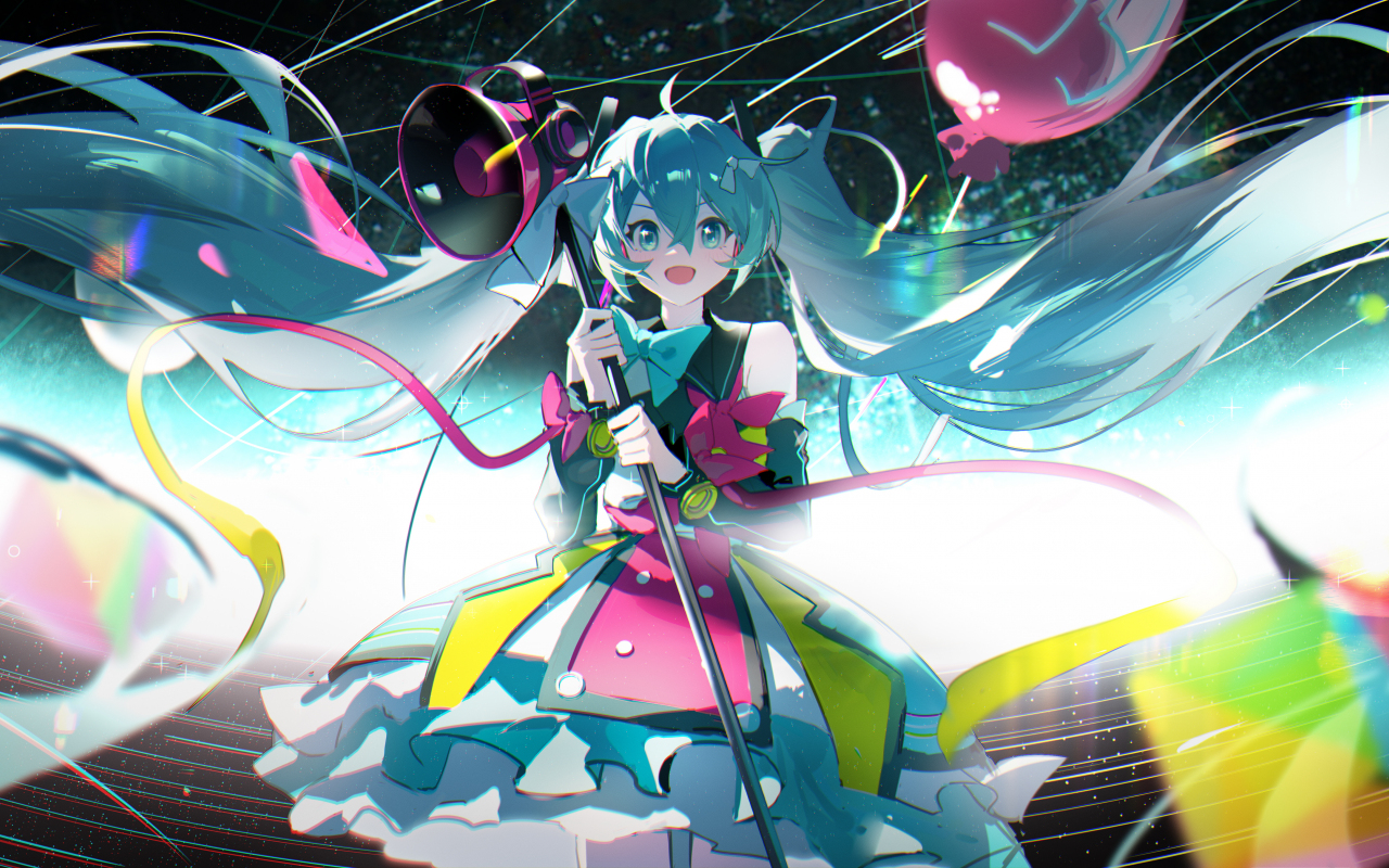 Download wallpaper 1280x800 singer hatsune miku, anime, 2023, full hd ...