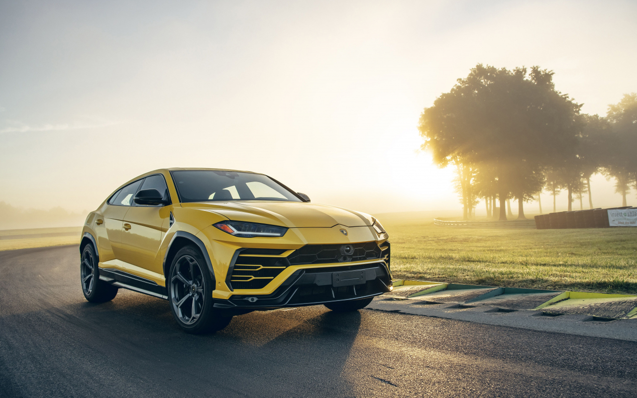 Download 1280x800 Wallpaper Car Yellow Lamborghini Urus