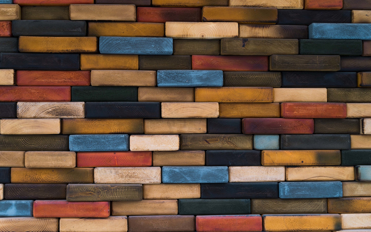 Texture, colorful bricks, wall, 1280x800 wallpaper