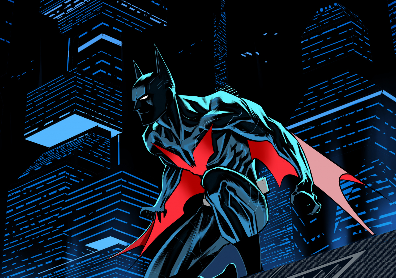 Download wallpaper 1280x900 batman beyond, future batman, dark, artwork ...