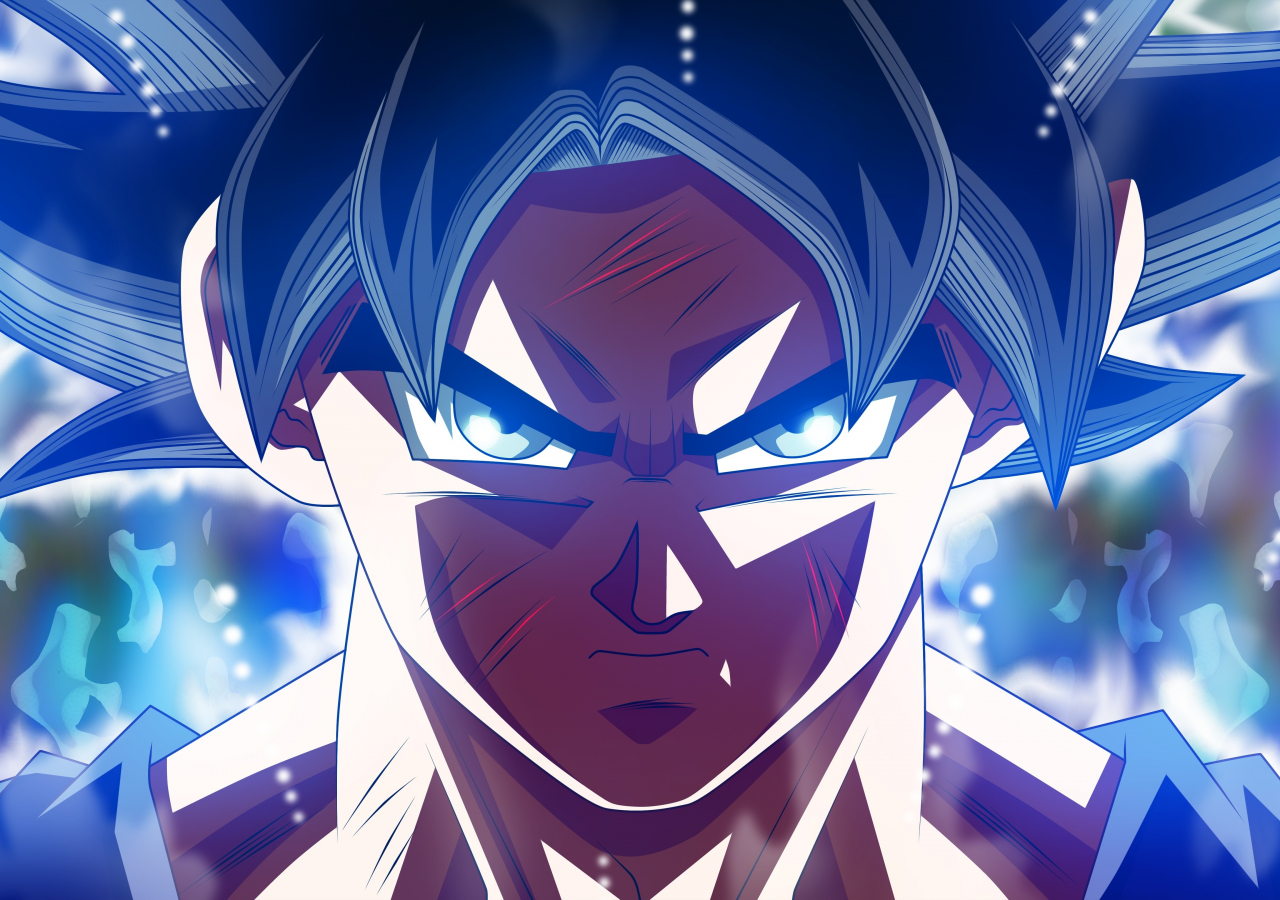 Download wallpaper 1280x900 wounded, son goku, ultra instinct, dragon ...