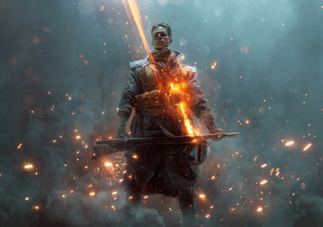 Battlefield 1, They Shall Not Pass, soldier, video game, 2017, 1280x900 wallpaper