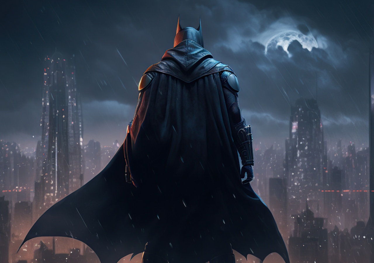 Download wallpaper 1280x900 batman, dark and bold knight, art ...