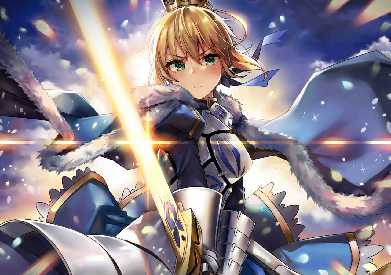 Download wallpaper 1280x900 artoria pendragon, fate/grand order, saber ...