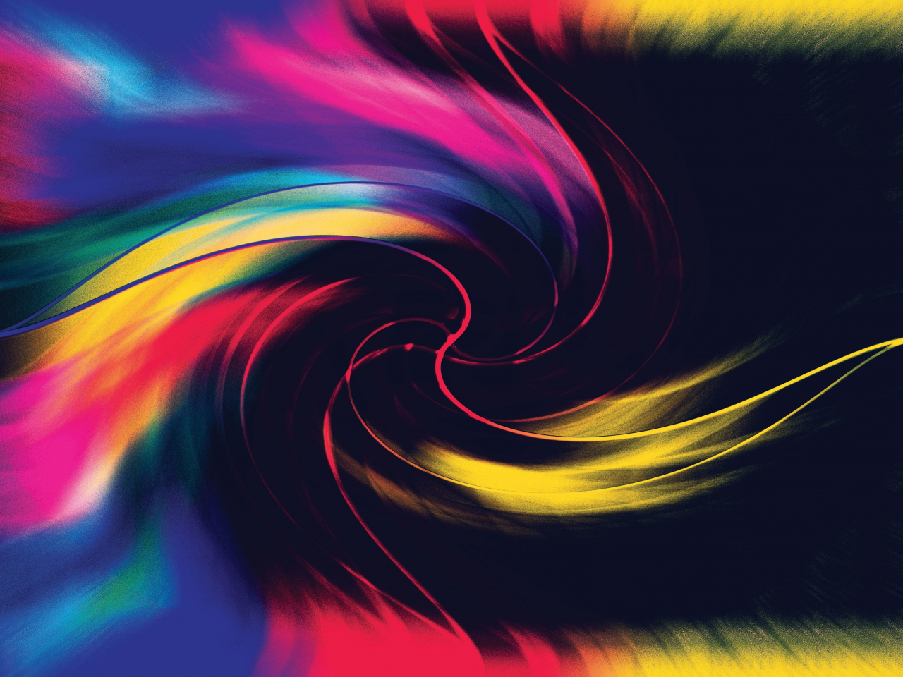 Swirl, multi-color, dark, art, 1280x960 wallpaper