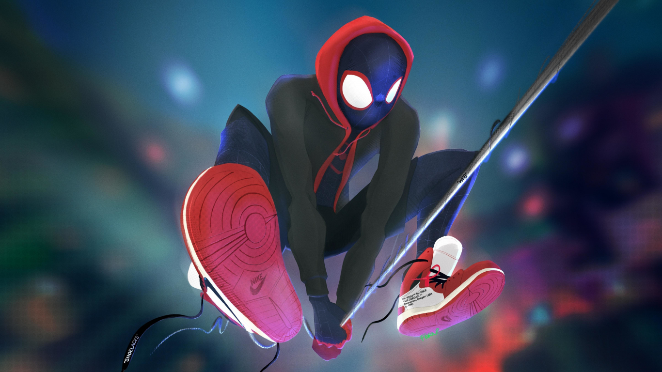 1366x768 Spiderman Miles Morales Animated 4k Laptop HD ,HD 4k Wallpapers ,Images,Backgrounds,Photos and Pictures