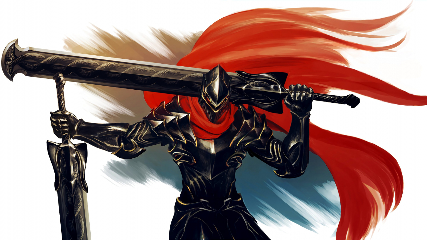 Armour big sword warrior Overlord anime art wallpape  linuxappscom