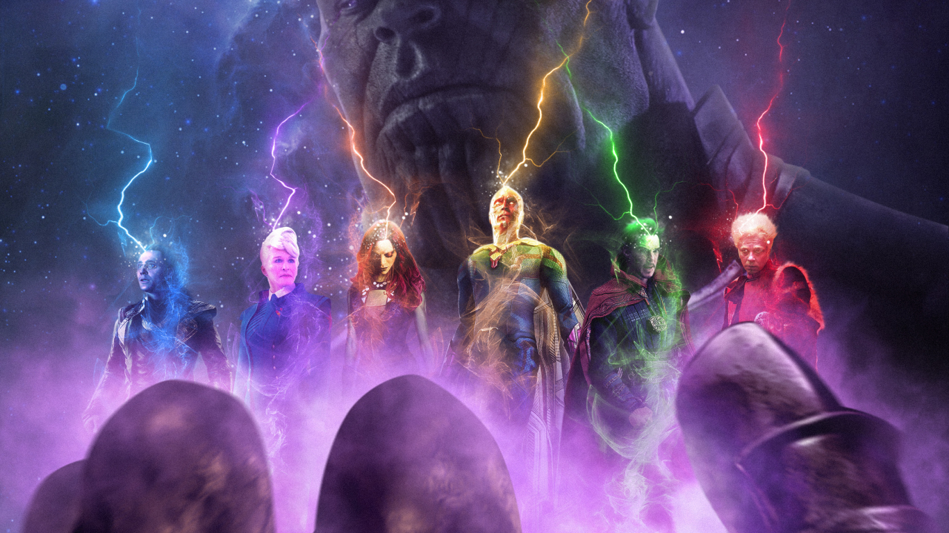 Thanos Avengers Infinity War fan art wallpaper background 