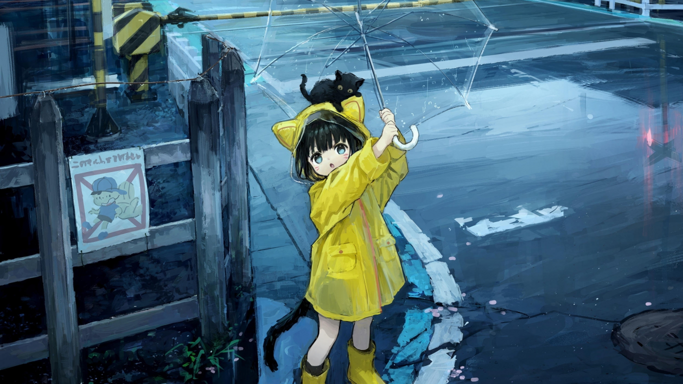 Anime rain HD wallpapers  Pxfuel