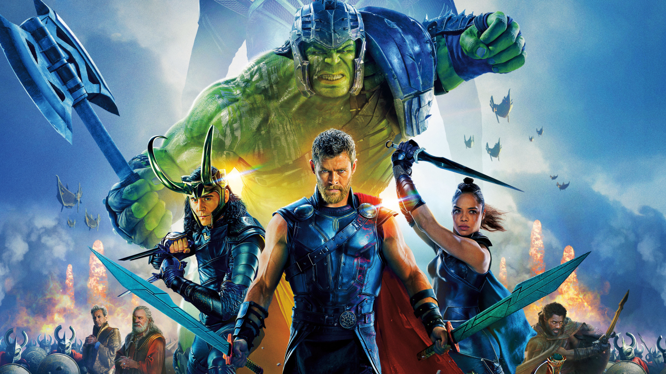 Thor Ragnarok movie poster cast wallpaper background 