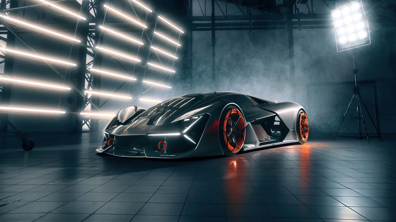 Lamborghini Terzo Millennio supercar wallpaper background - KDE Store