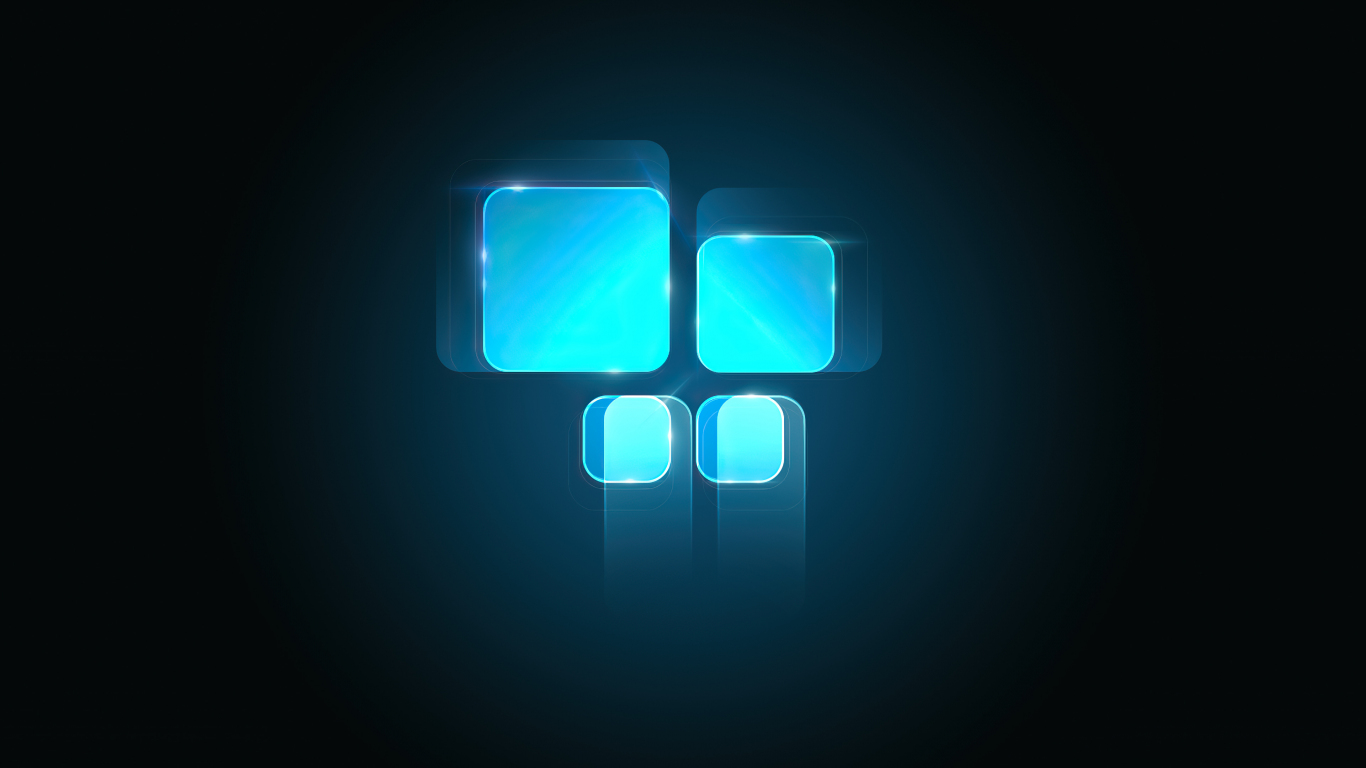 Windows 11 Logo blue squares minimal wallpaper background 