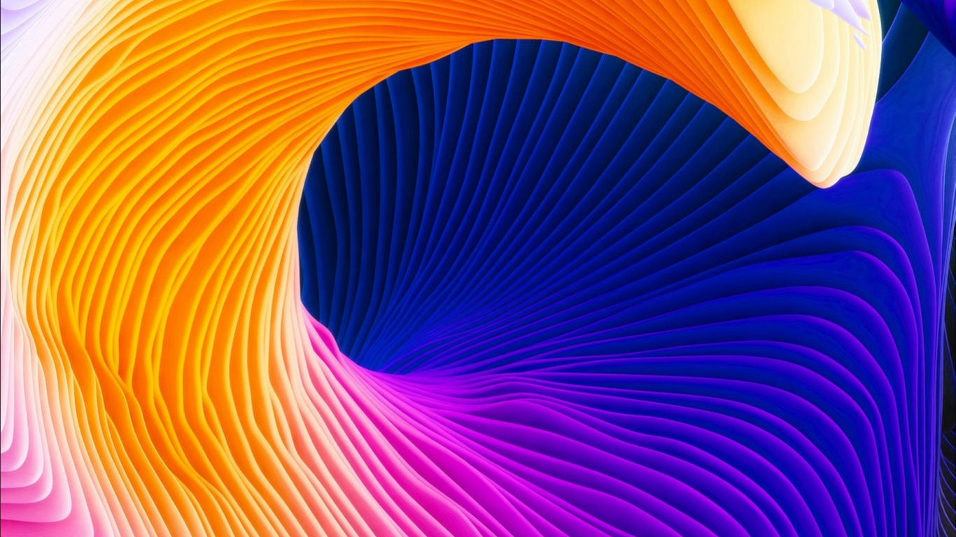 Download wallpaper 1366x768 relief, colorful, flow, pattern, tablet ...
