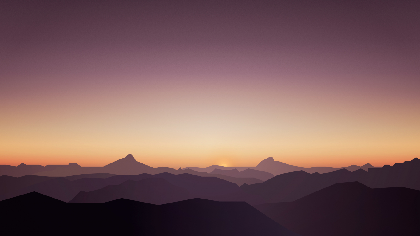 Sunset Windows 10 Wallpaper - Minimalistic 1366x768 Wallpapers in 2023