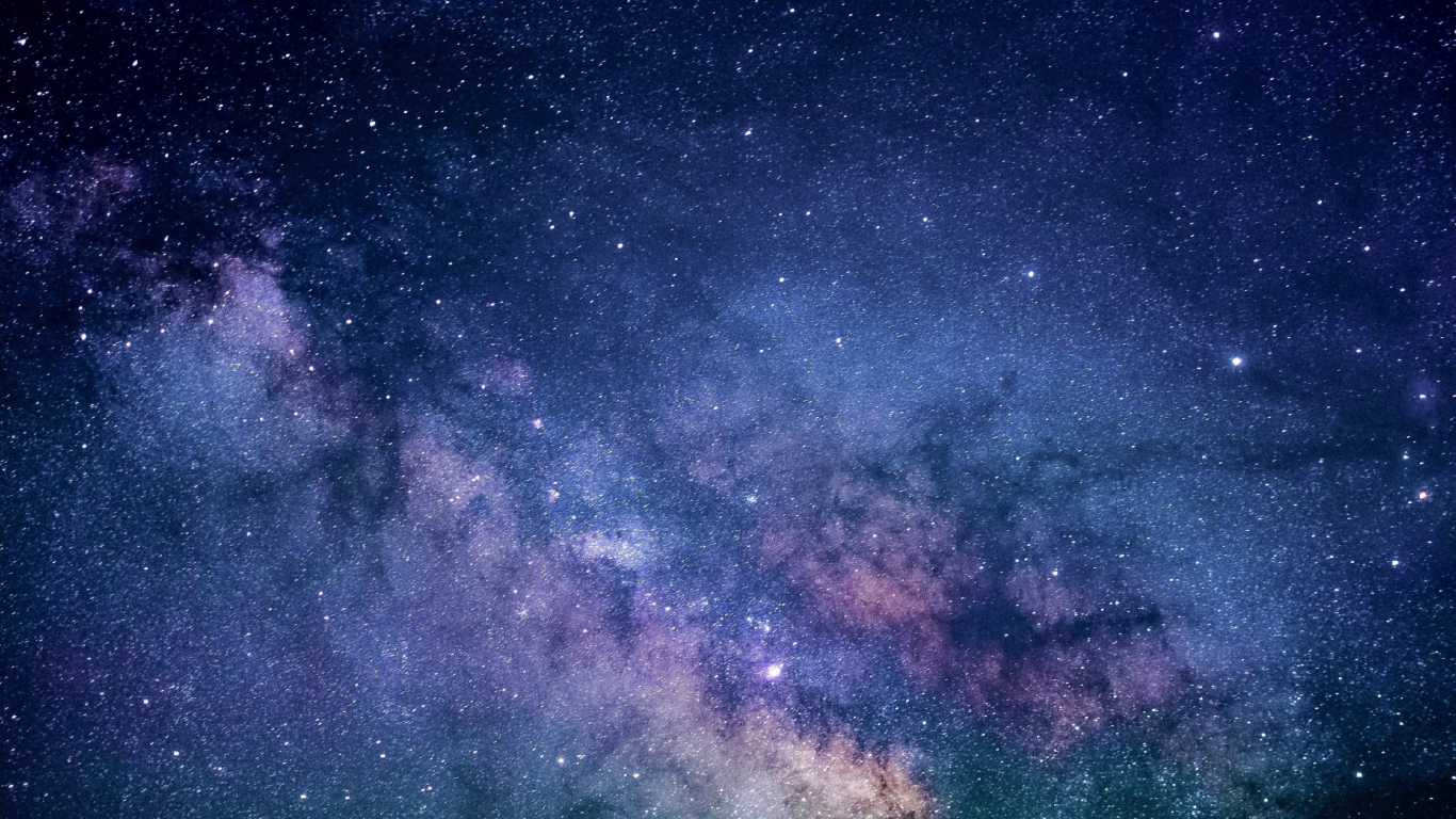 Download wallpaper 1366x768 galaxy, milky way, space, stars, tablet,  laptop, 1366x768 hd background, 2455