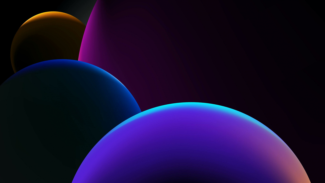 Download wallpaper 1366x768 balls' edges, shadow, abstract, tablet ...