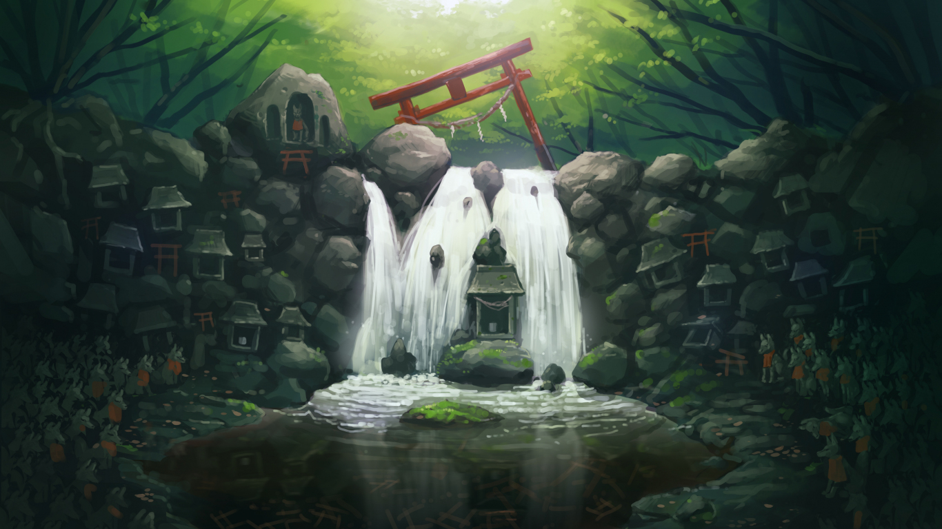 Maple Leaf Water Ripple Anime 4K Wallpaper iPhone HD Phone 6670f