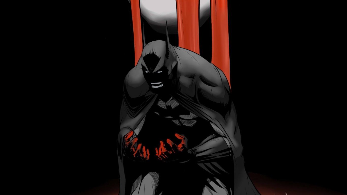 Batman hand in blood art wallpaper background - KDE Store