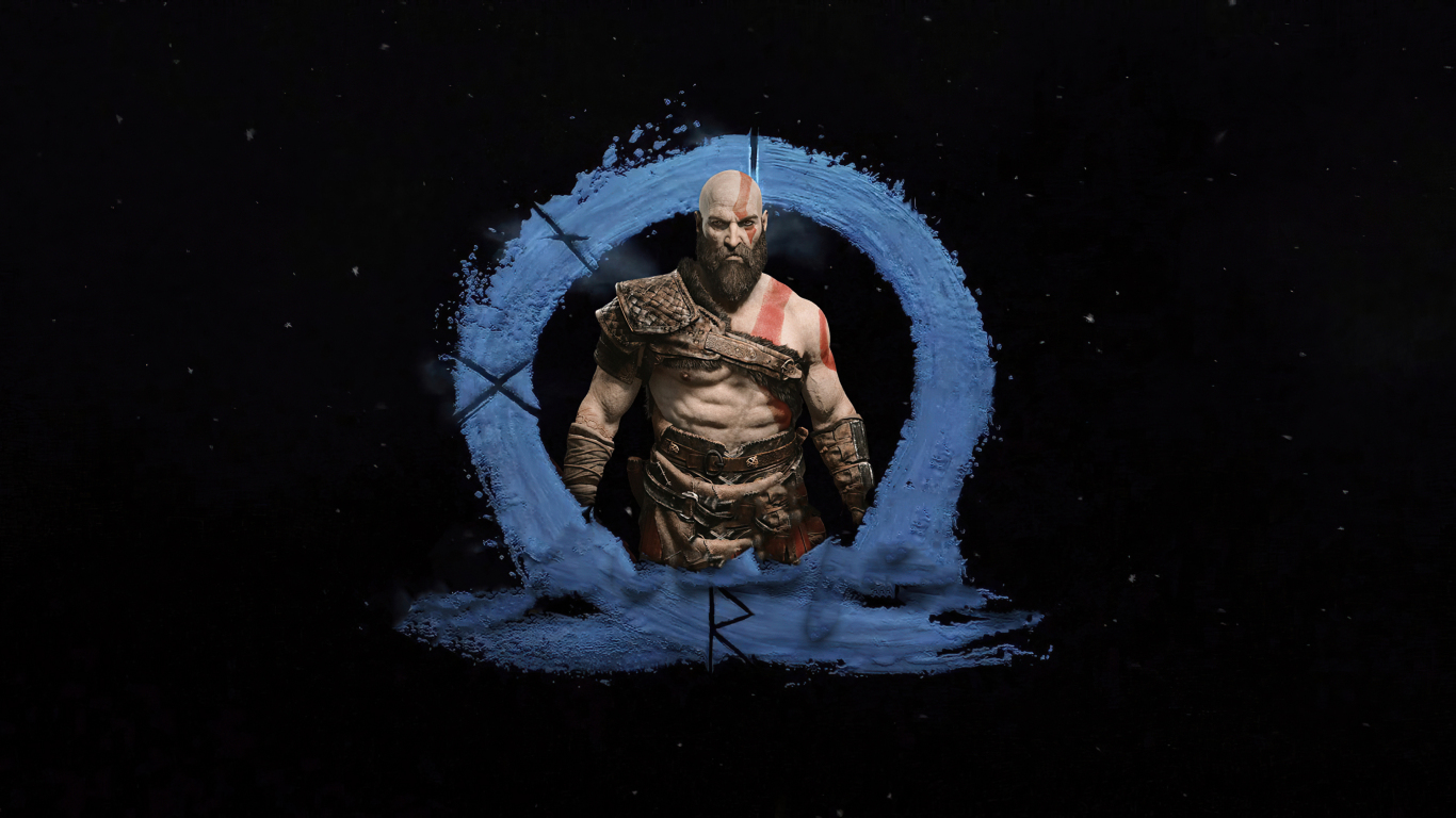 Download 1366x768 wallpaper god of war: ragnarok, 2021 game, poster