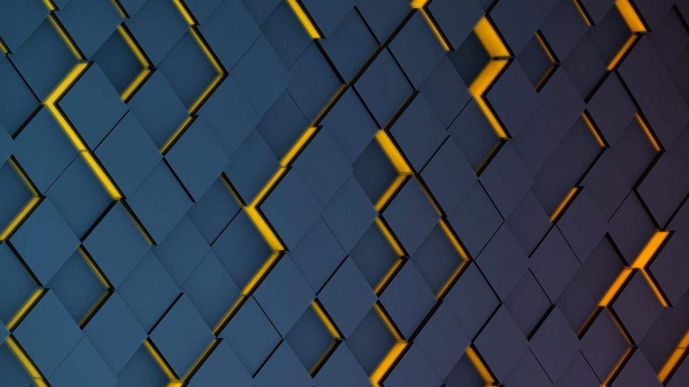 Grid black pattern yellow glow wallpaper background 