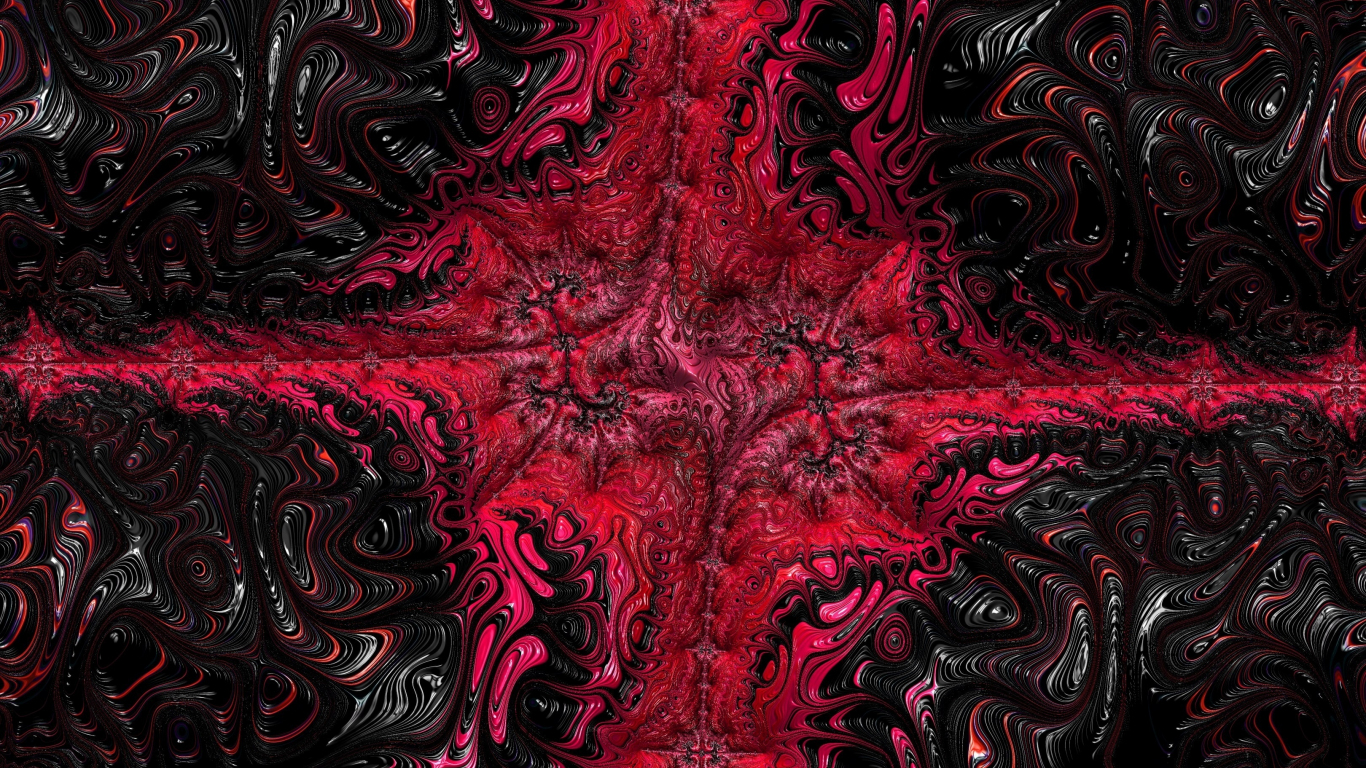 Fractal glitch art red and black abstract wallpaper back 