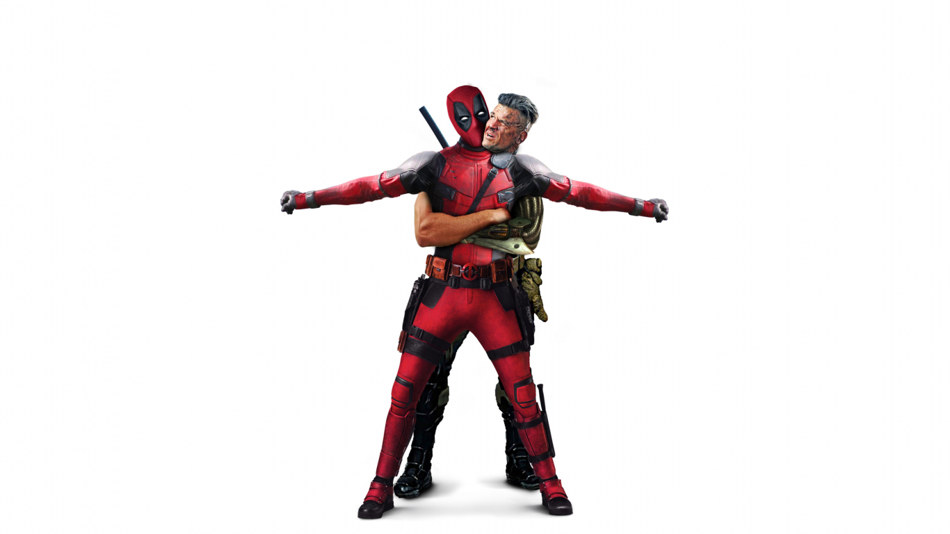 Download wallpaper 1366x768 deadpool 2, cable and deadpool, hub, movie,  tablet, laptop, 1366x768 hd background, 6888