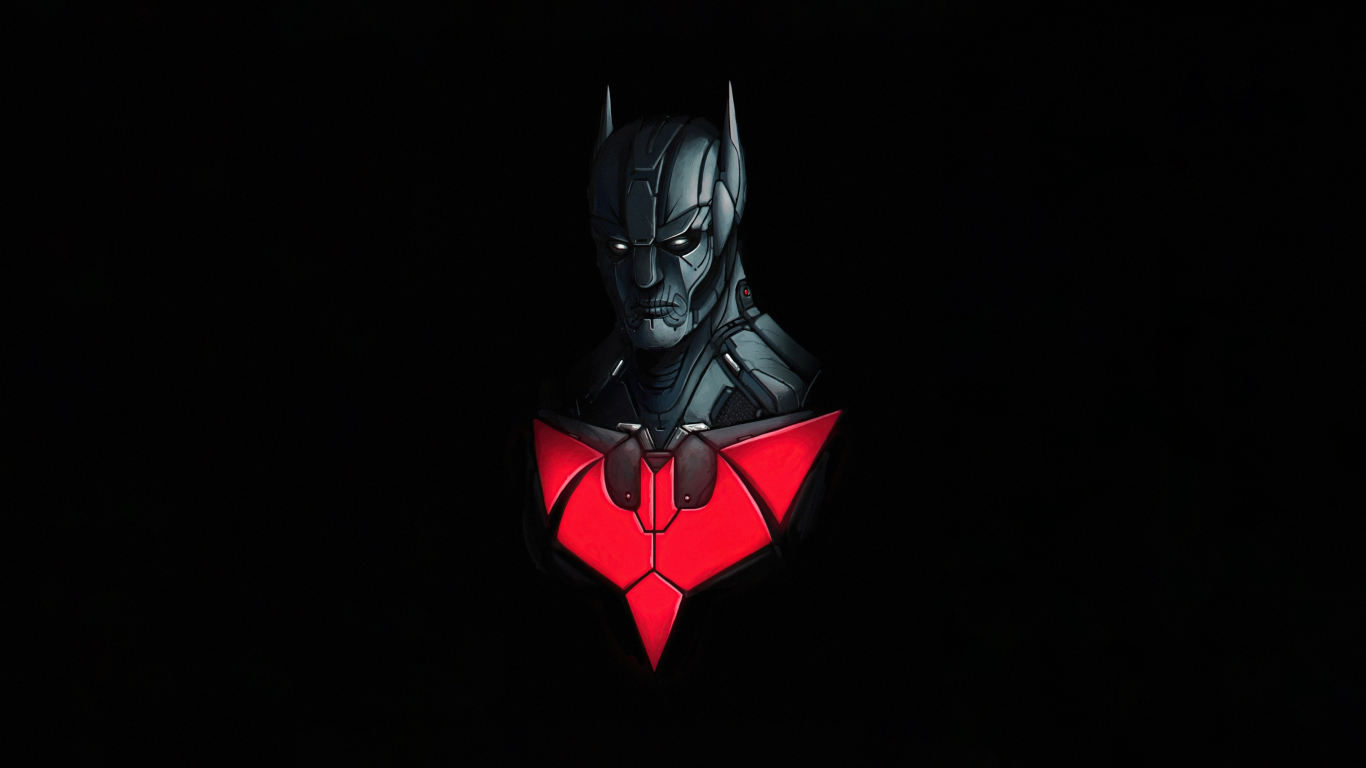 Batman Beyond animated show dark minimal wallpaper 