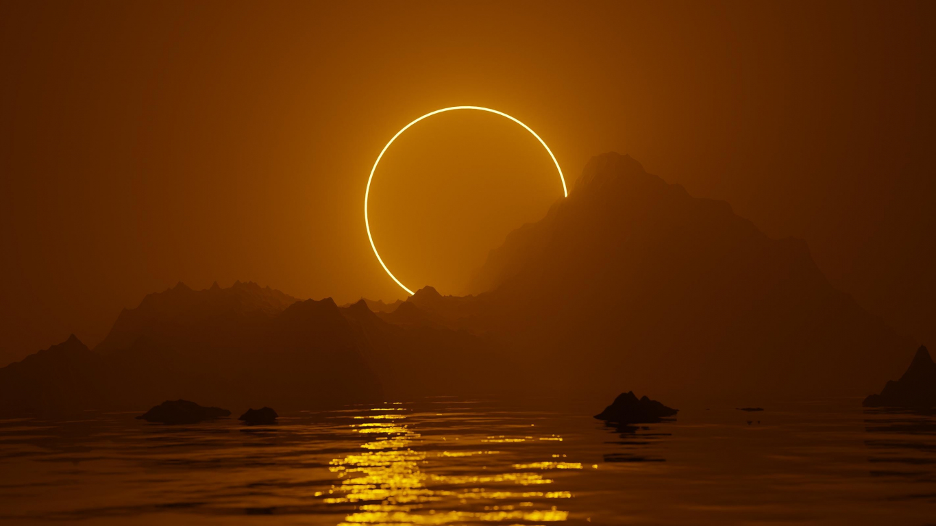 solar eclipse with the sun partially obscured by the moon smartphone phone  original fantasy unique background lock screen wallpaper illustration  generative ai 23968038 Stock Photo at Vecteezy