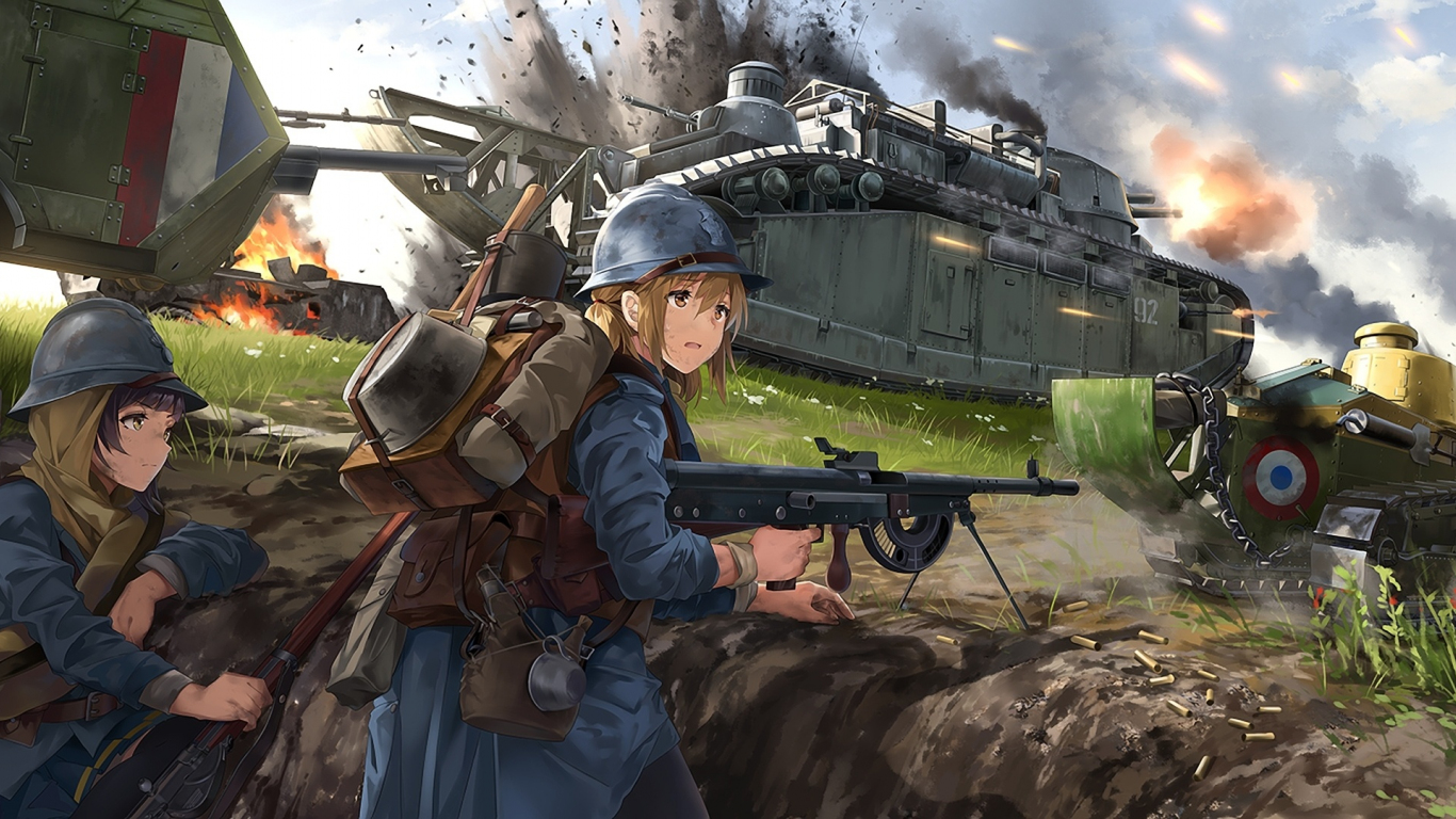 prompthunt: panoramic view, girl, soldier clothing, battlefield in  background, anime style, short hair, hair down, symmetrical facial  features, combat googles, from girls frontline, hyper realistic, 4 k,  extreme detail, detailed drawing, trending