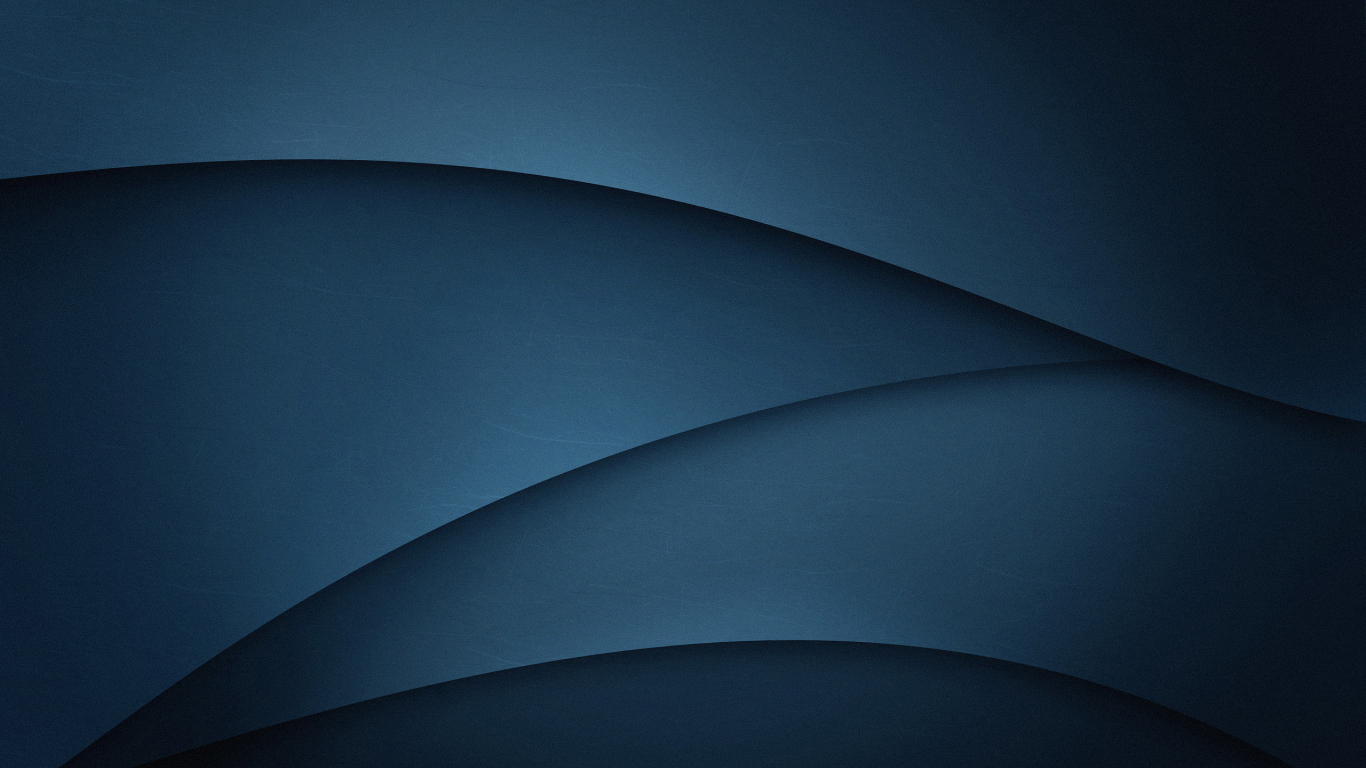 Download Wallpaper 1366x768 Dark Blue Gradient Abstract Wave Flow Minimalist Tablet Laptop 2507