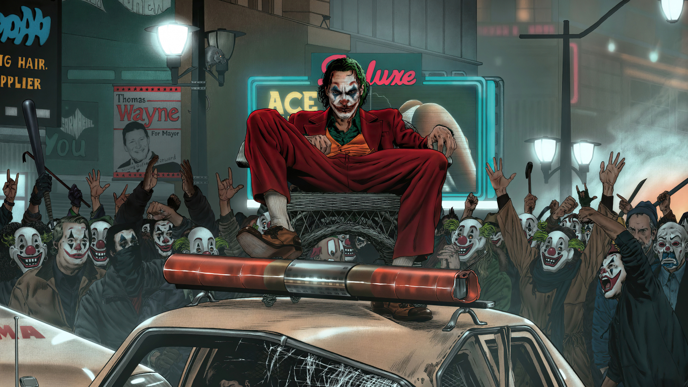 Joker Cyberpunk HD Wallpaper - Eyecandy for your XFCE-Desktop 